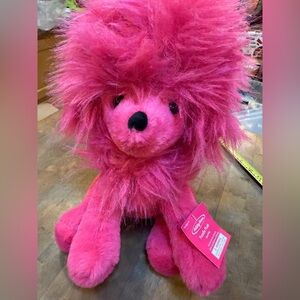 Plush Pink Poodle Stuffed Dog Kids Toy Holiday Homes Brand New
